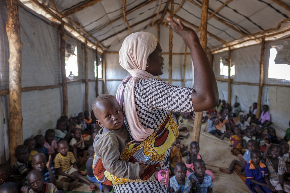Children in a refugee camp in Northern Uganda.